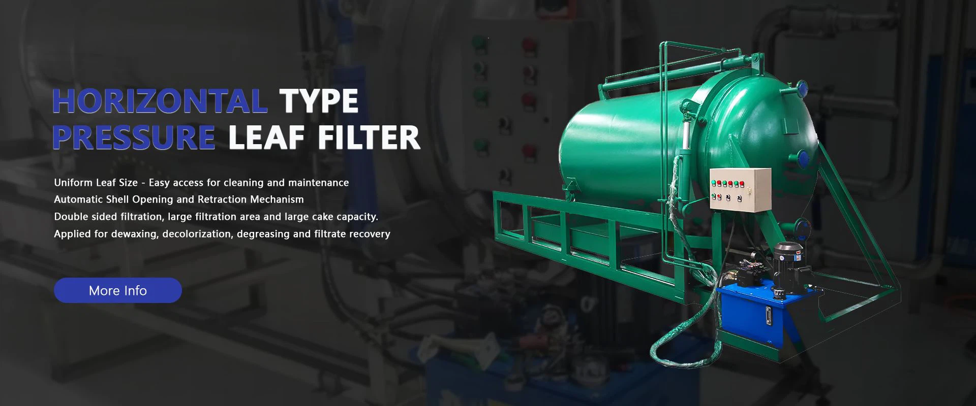 Horizontal Pressure Leaf Filter Manufacturer